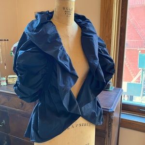 Glamorous cocoon wrap jacket size M crisp cotton